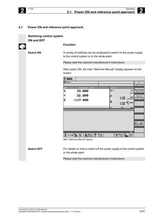 Fadal Siemens Operation Programming Guide | PDF