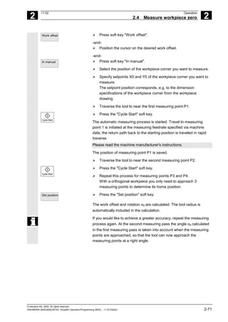 Fadal Siemens Operation Programming Guide | PDF