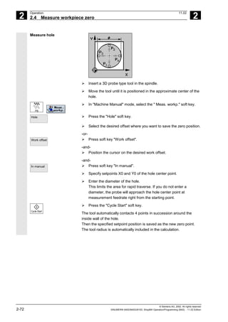 Fadal Siemens Operation Programming Guide | PDF