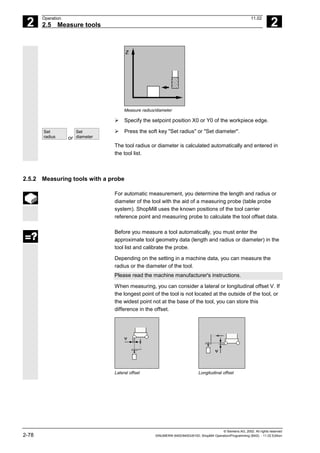 Fadal Siemens Operation Programming Guide | PDF
