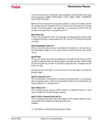 Fadal Troubleshooting Maintenance Manual | PDF