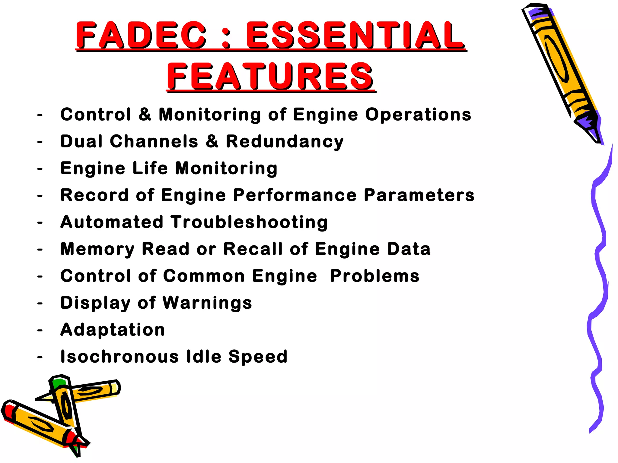 Fadec full authority digital engine controlfinal PPT