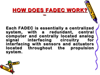 Fadec full authority digital engine control-final | PPT