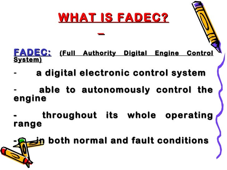 Fadec full authority digital engine controlfinal