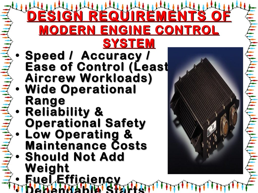 Fadec full authority digital engine controllatest