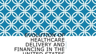 EVOLUTION OF
HEALTHCARE
DELIVERY AND
FINANCING IN THE
 