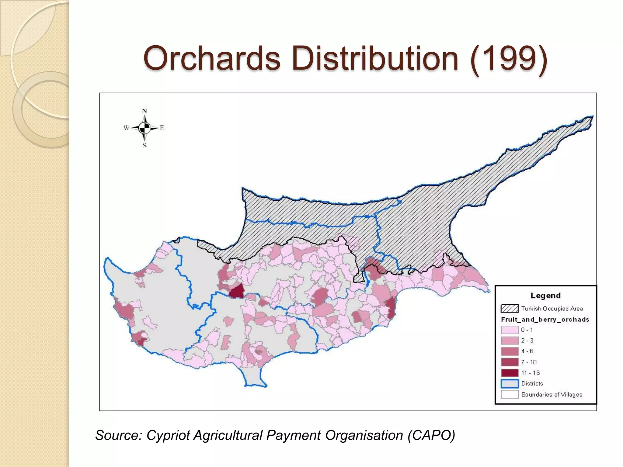 Orchards Distribution (199)




Source: Cypriot Agricultural Payment Organisation (CAPO)
 