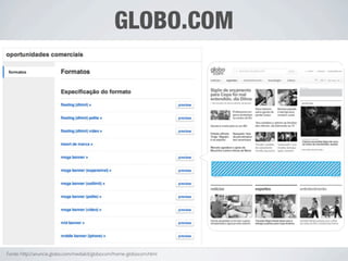 GLOBO.COM




Fonte: http://anuncie.globo.com/mediakit/globocom/home-globocom.html
 