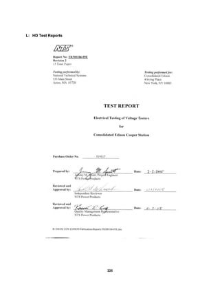 225
L: HD Test Reports
 