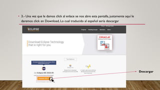 • 3.- Una vez que le damos click al enlace se nos abre esta pantalla, justamente aquí le
daremos click en Download, Lo cual traducido al español sería descargar
Descargar
 