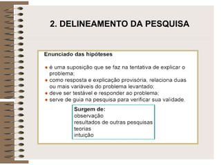 2. DELINEAMENTO DA PESQUISA
 