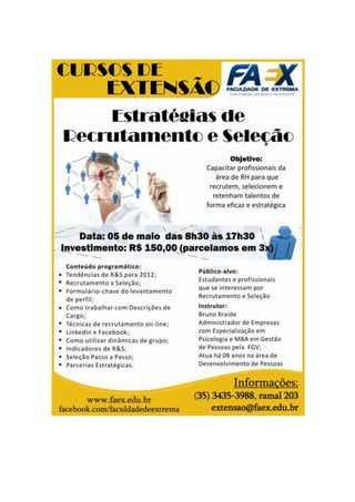 Faex   recrutamento e seleção