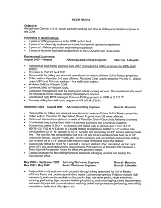 Kevin Berry Resume 7-8-15