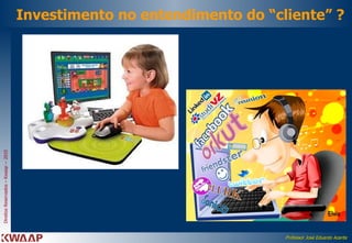 Investimento no entendimento do “cliente” ? 