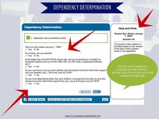 What to Expect on the FAFSA