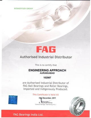 Fag certificate 2011