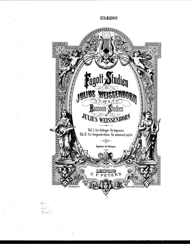 Fagote método julius weissenborn fagottstudien (bassoon studie…