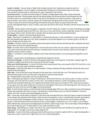 Fahad Al Rajaan - Golf Terminology | PDF