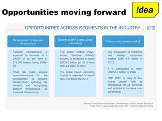 Opportunities moving forward
 