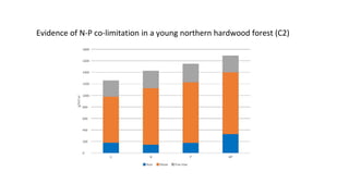 N-P co-limitation in young northern hardwood forest. Tim Fahey
