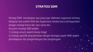 Strategi Msdm Manajemen Sumber Daya Manusia (MSDM) | PPTX