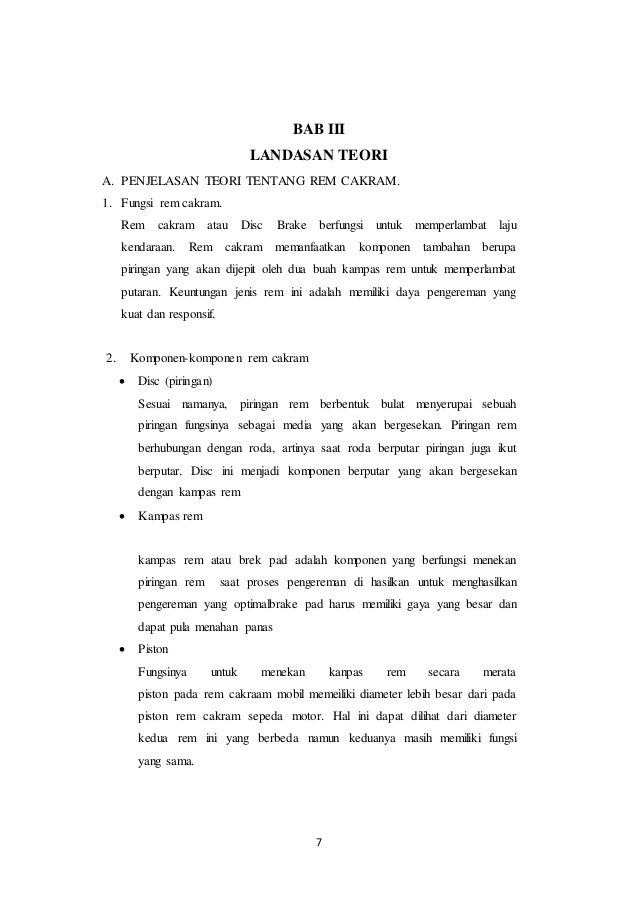 contoh laporan jurusan tkr