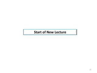 22
Start of New Lecture
 