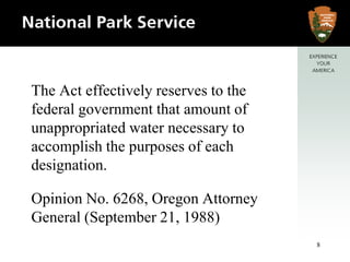 Federal Reserved Water Rights for Instream Flow Protection - Peter ...