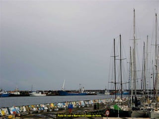 Porto de mar e Marina da Cidade da Horta.
