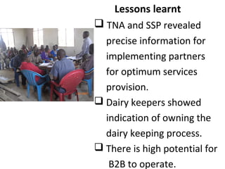 Faida Mali progress report