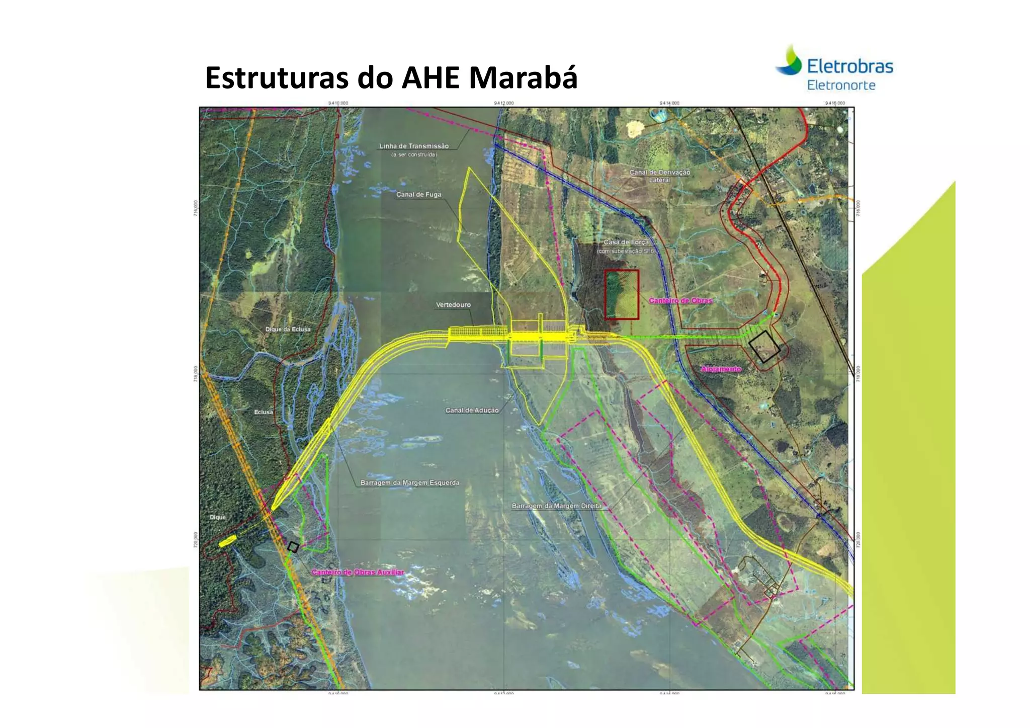 Estruturas do AHE Marabá
 
