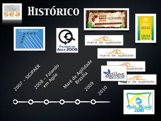 20
                                         07
                                               -
                                                   SI




terça-feira, 13 de setembro de 11
                                                     G
                                         20              IP
                                                           A
                                              08               E
                                                                   R
                                          em -
                                                   Fa
                                               A
                                                 g lan
                                                  il
                                                    e do
                                         M
                                           ar
                                              é
                                                d
                                                  e
                                                     A
                                                                       Histórico




                                             Br
                                                as g i
                                                  íl lid
                                         20         ia  ad
                                            09
                                                          e
                                    20
                                         10
 