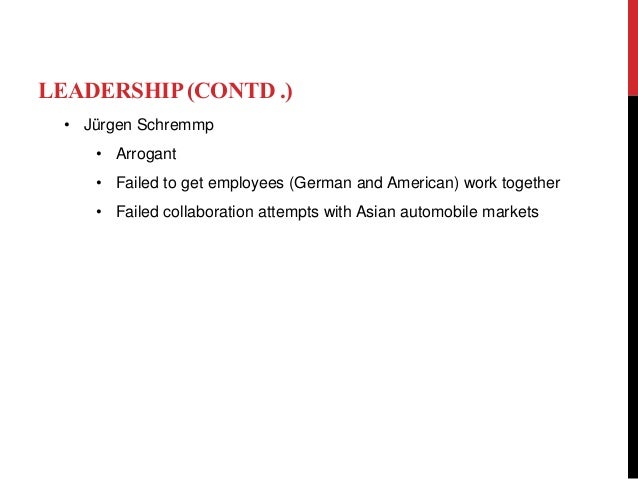 Failed Mergers Daimlerchrysler