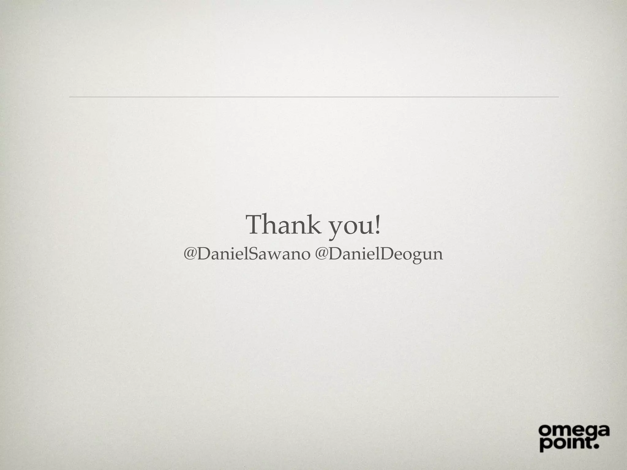 Thank you!
@DanielSawano @DanielDeogun
 