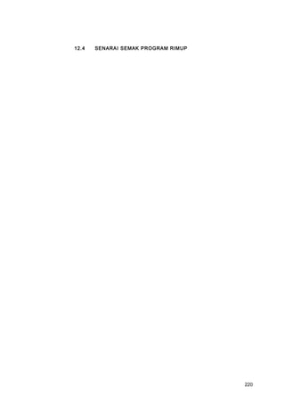 12.4 SENARAI SEMAK PROGRAM RIMUP
220
 