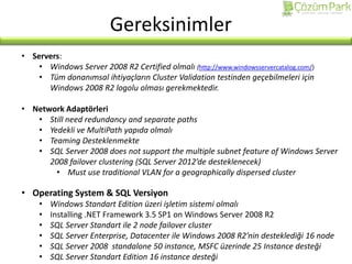 Failover Clustering Sql Server | PPTX