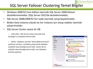 Failover Clustering Sql Server | PPTX
