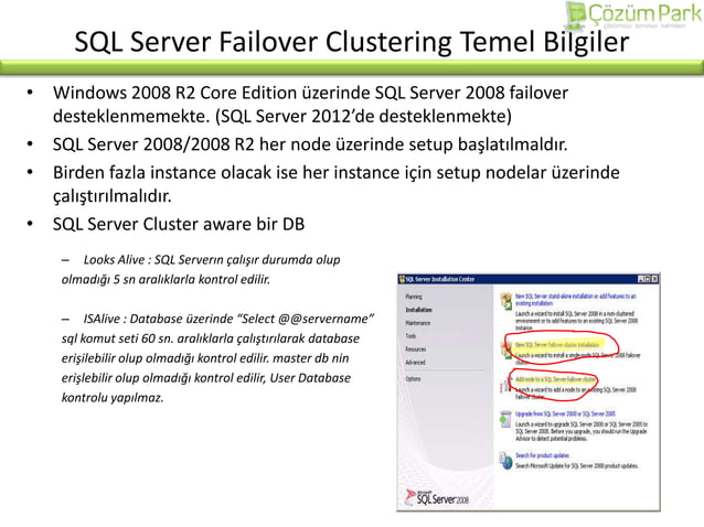 Failover Clustering Sql Server | PPT