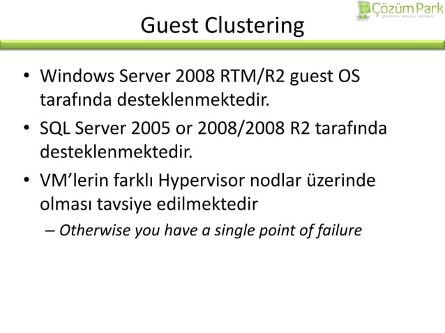 Failover Clustering Sql Server | PPT