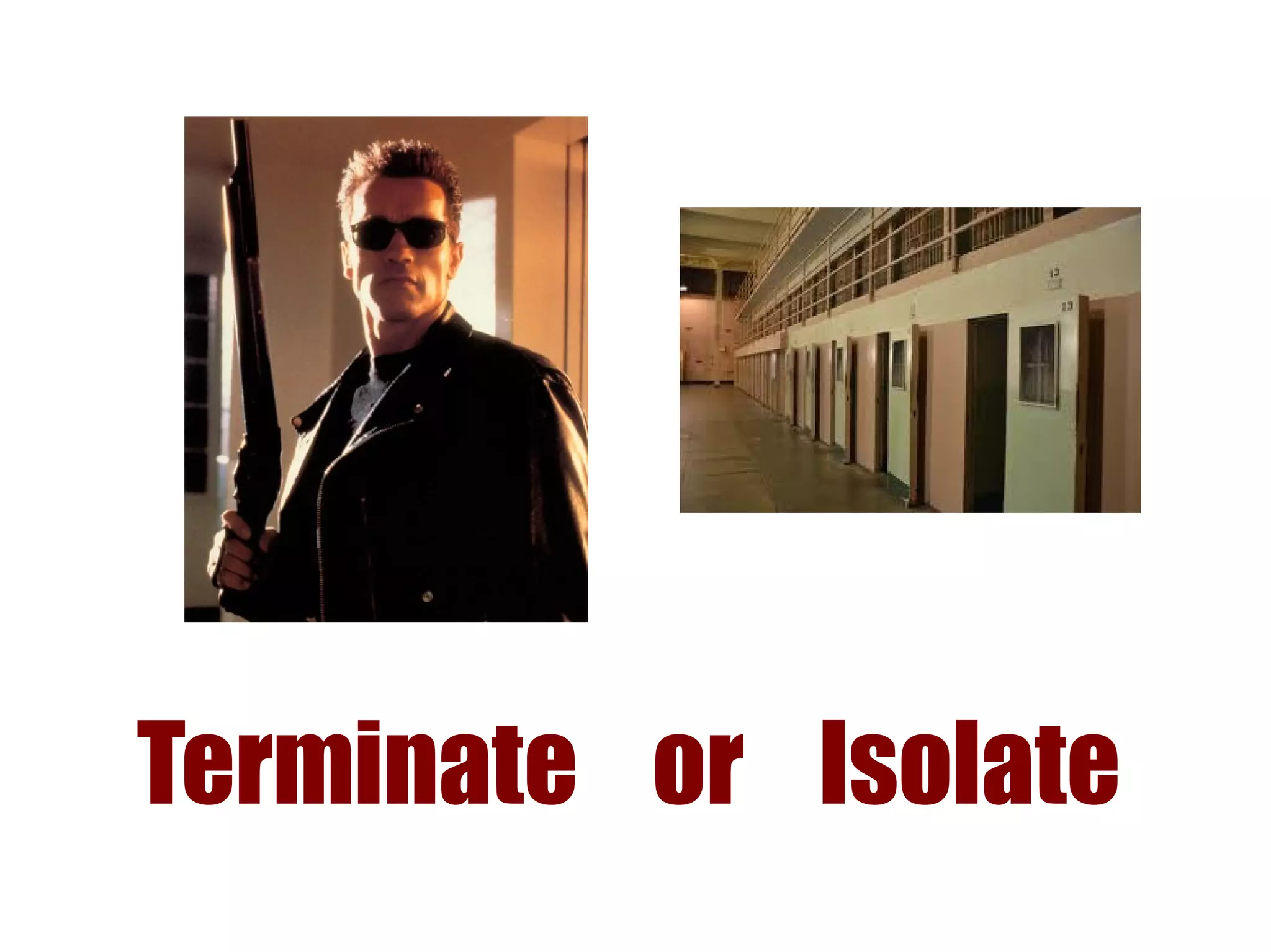Terminate or Isolate
 