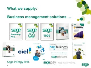 What we supply: Business management solutions …   