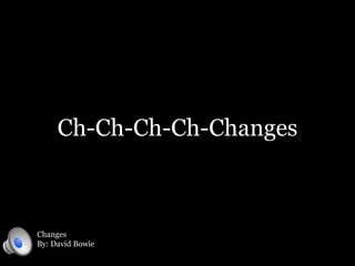 Ch-Ch-Ch-Ch-Changes

Changes
By: David Bowie

 