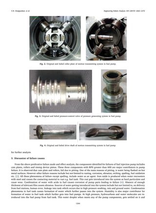 Failure analysis of fuel pumps used for diesel engines in transport ...