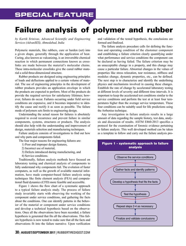 Failure Analysis of Polymer and Rubber Components | PDF