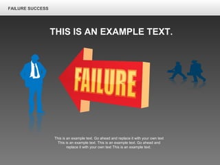 This is an example text. Go ahead and replace it with your own text
This is an example text. This is an example text. Go ahead and
replace it with your own text This is an example text.
FAILURE SUCCESS
THIS IS AN EXAMPLE TEXT.
 