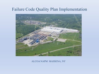 Failure Code Quality Plan Implementation ALCOA NAPM  MASSENA, NY 