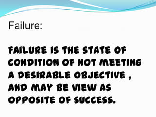 Failure is key to success | PPTX
