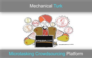 Mechanical Turk 
Microtasking Crowdsourcing Platform 
 