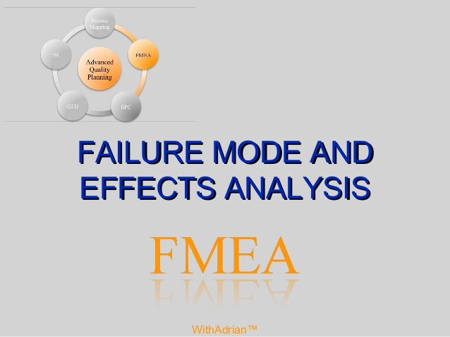 failure mode and effects analysis withadrian fmea 2013 process failure modes and effects analysis