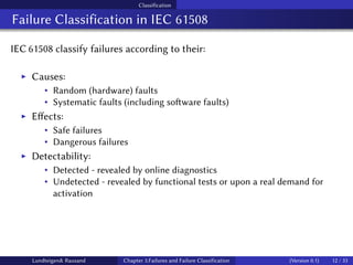 Failures and Failure Classificationmmmmm | PDF